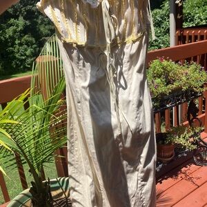 Betsey Johnson Cream and Yellow Dress